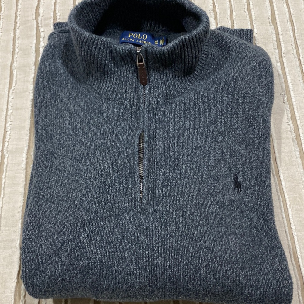 Polo grey sweater. Size XLT. Mint condition